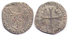 coin Dombes douzain (1/12 ecu) 1597