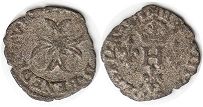 coin Dombes liard 1596