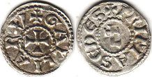 coin Lyon denier no date (XIII-XIV century)
