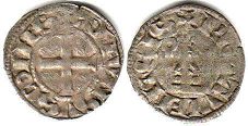 coin Poitou denier 1241-1271
