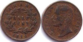Sarawak 1/2 cent 1870