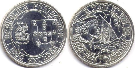 Portugal 1000 escudos 1995
