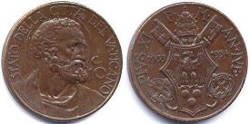 Vatican 10 centesimi 1933-34