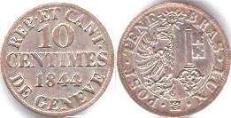 Geneva 10 centimes 1844