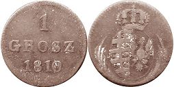 coin Poland 1 grosz 1810