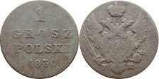 coin Poland 1 grosz 1830