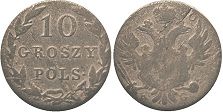 moneta Polska 10 groszy 1830