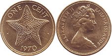 coin Bahamas 1 cent 1970