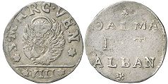 coin Dalmatia and Albania 8 soldi