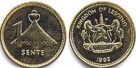 Lesotho 1 sente 1992