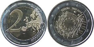 coin Spain 2 euro 2015