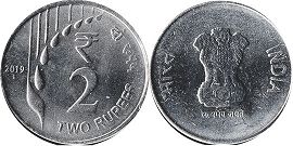 coin India 2 rupees 2019