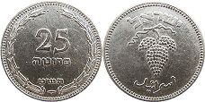 coin Israel 25 pruta 1949