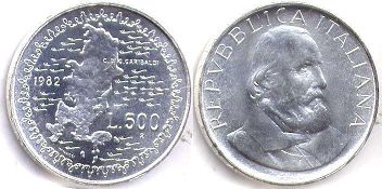 Italy 500 lire 1982