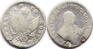 Russia 25 kopecks 1750