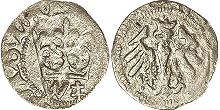 moneta Polska pół grosza 1386-1434