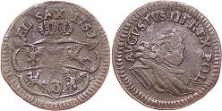 moneta Polska grosze 1753