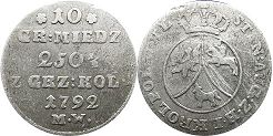 moneta Polska 10 groszy 1792