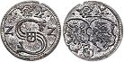 coin Poland denar 1622