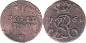moneta Polska solidus 1768