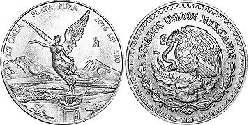 Mexico moneda 1/2 onza 2016