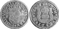 coin Mexico 1-2 real 1739
