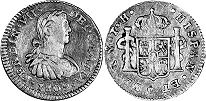 coin Mexico 1/2 real 1809