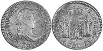 coin Mexico 1/2 real 1821