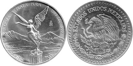 Mexico moneda 1 onza 1999