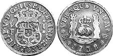 coin Mexico 1 real 1738