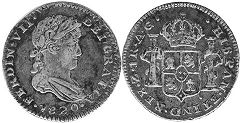 coin Mexico 1 real 1820