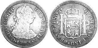coin Mexico 2 reales 1773