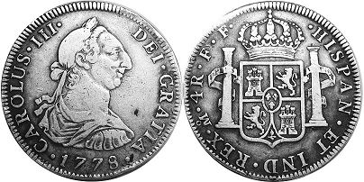 coin Mexico 4 reales 1778