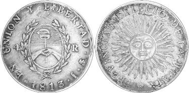 moneda Argentina 4 reales 1813