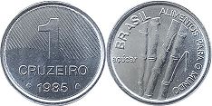 moeda brasil 1 cruzeiro 1985