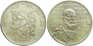 moeda brasil 2000 reis 1932
