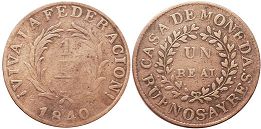 moneda Argentina Buenos Aires 1 real 1840