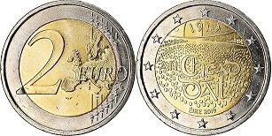 pièce de monnaie Ireland 2 euro 2019