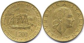 Italy 200 lire 1989