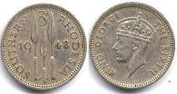 Rhodesia 3 pence 1948
