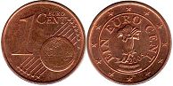 munt Oostenrijk 1 euro eurocent 2005