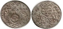 coin Saxe-Weimar dreier (3 pfennig) 1622
