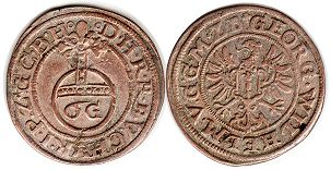Münze Brandendurg 6 groschen kein Datum (1622-23)