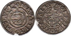 coin Halberstadt 1/24 taler 1618