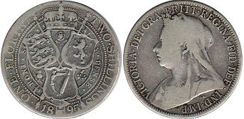 coin Great Britain one florin 1895