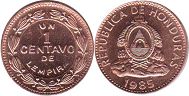 coin Honduras 1 centavo 1985