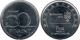 coin Hungary 50 forint 2017