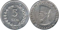 coin Irian Barat 5 sen 1962