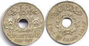 Lebanon 1 piastre 1936