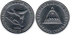 coin Nicaragua 25 centavos 1994